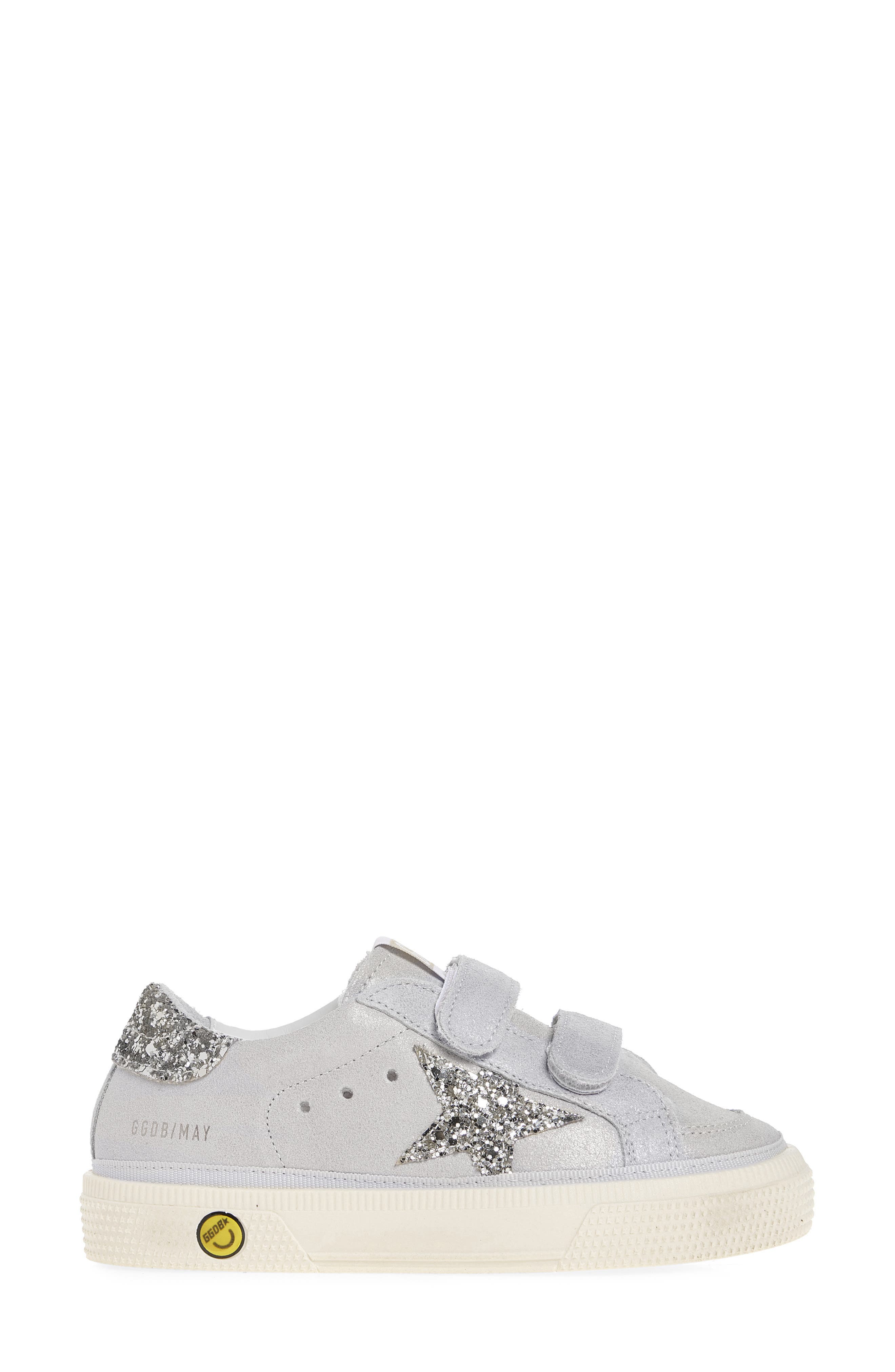 Golden Goose May School Sneaker, Alternate, color, Platinum