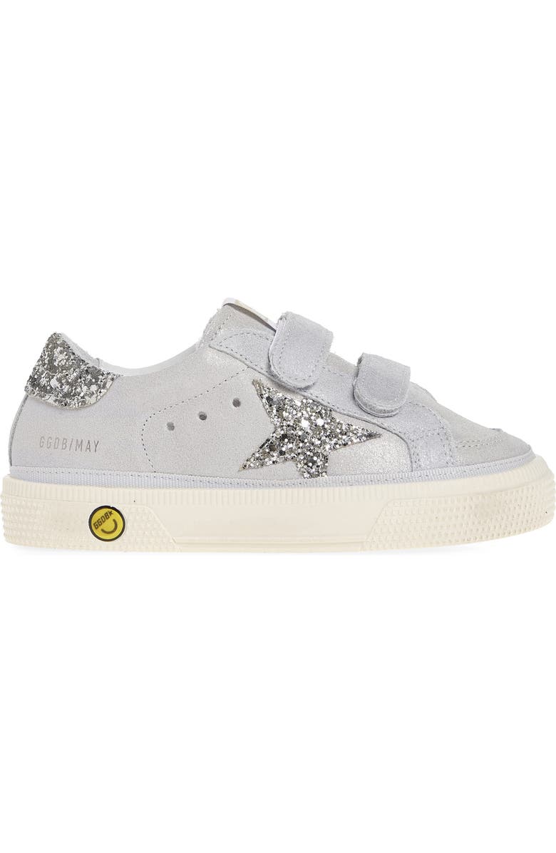 Golden Goose May School Sneaker, Alternate, color, Platinum