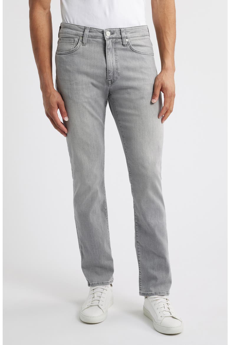 Courage Straight Leg Jeans, Main, color, LIGHT GREY ORGANIC ULTRA