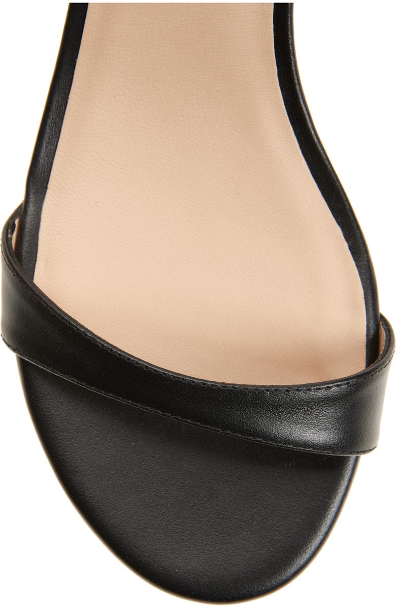 Stuart Weitzman Nudist Wrap Sandal, Alternate, color, Black