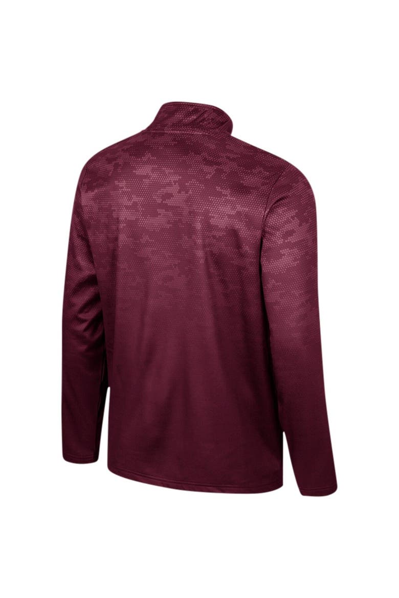 Men's Colosseum  Maroon Mississippi State Bulldogs The Machine Half-Zip Jacket, Alternate, color, Maroon