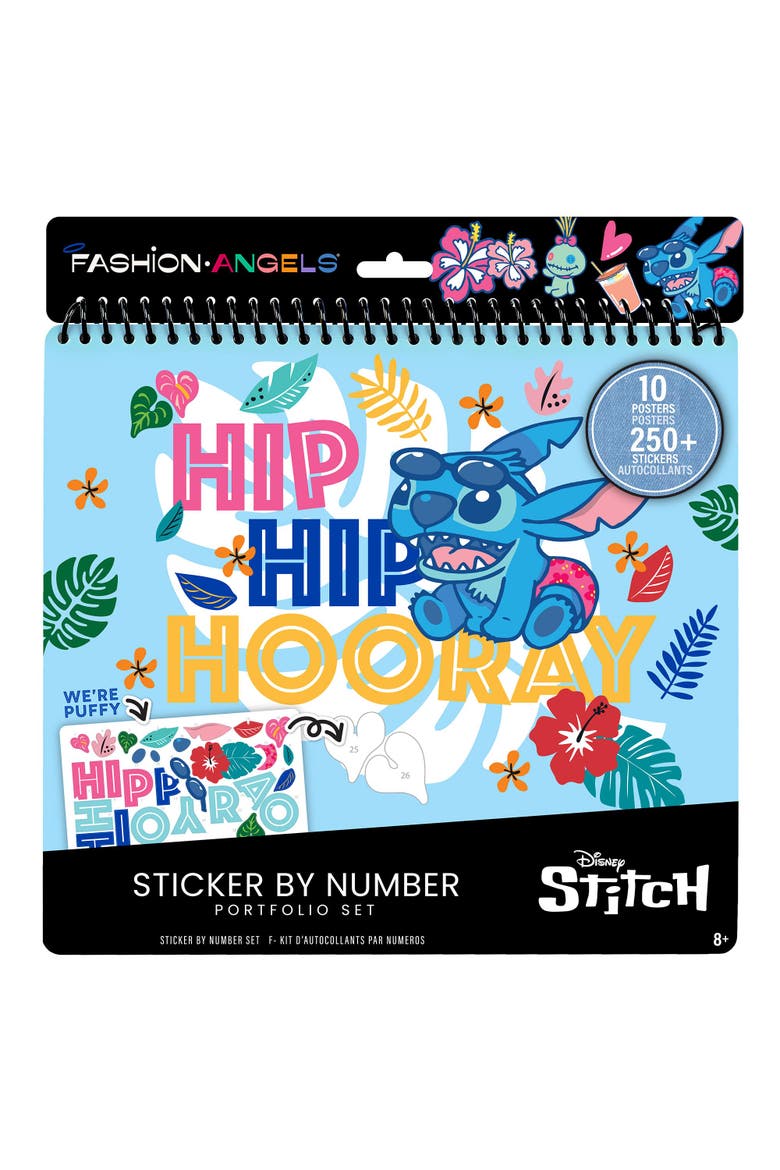 Disney Stitch Sticker By Number Set 250+ Stickers, Alternate, color, Multicolored