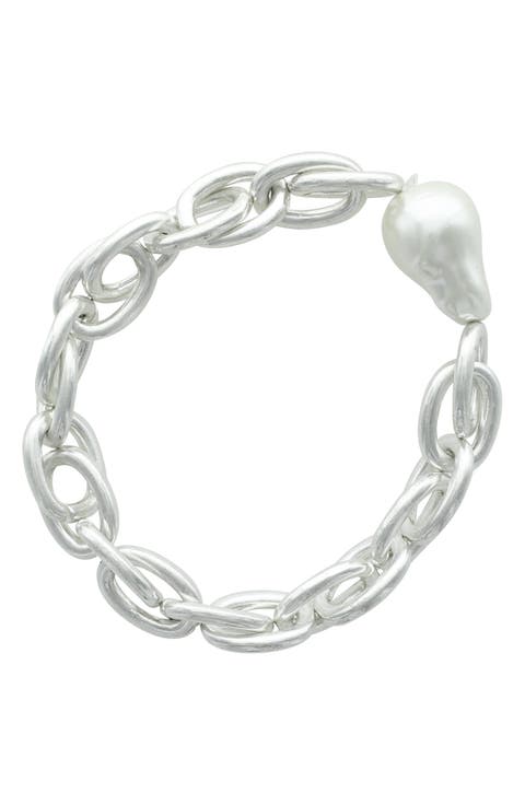 Bridget Faux Pearl Stretch Bracelet