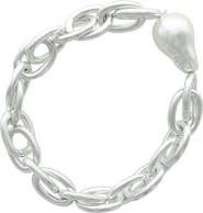 OLIVIA WELLES Bridget Faux Pearl Stretch Bracelet