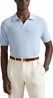 Polo Ralph Lauren Textured Seed Stitch Cotton & Linen Polo
