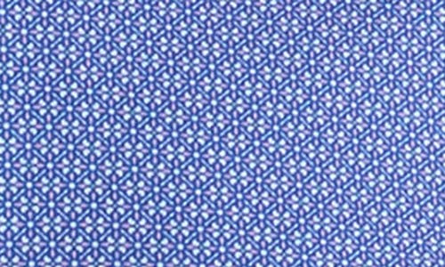 Bugatchi Devon Ooohcotton® Mosaic Print Button-up Shirt In Blue