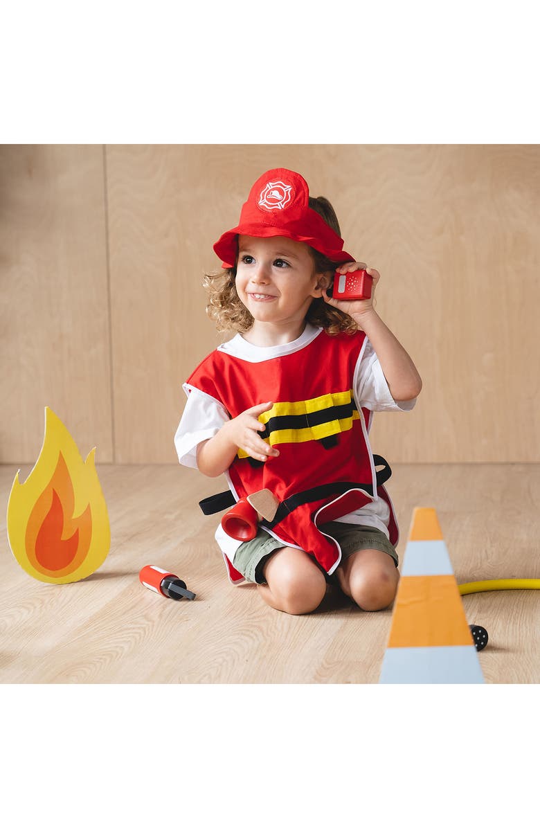 PlanToys<sup>®</sup> Fire Fighter Play Set, Alternate, color, Red