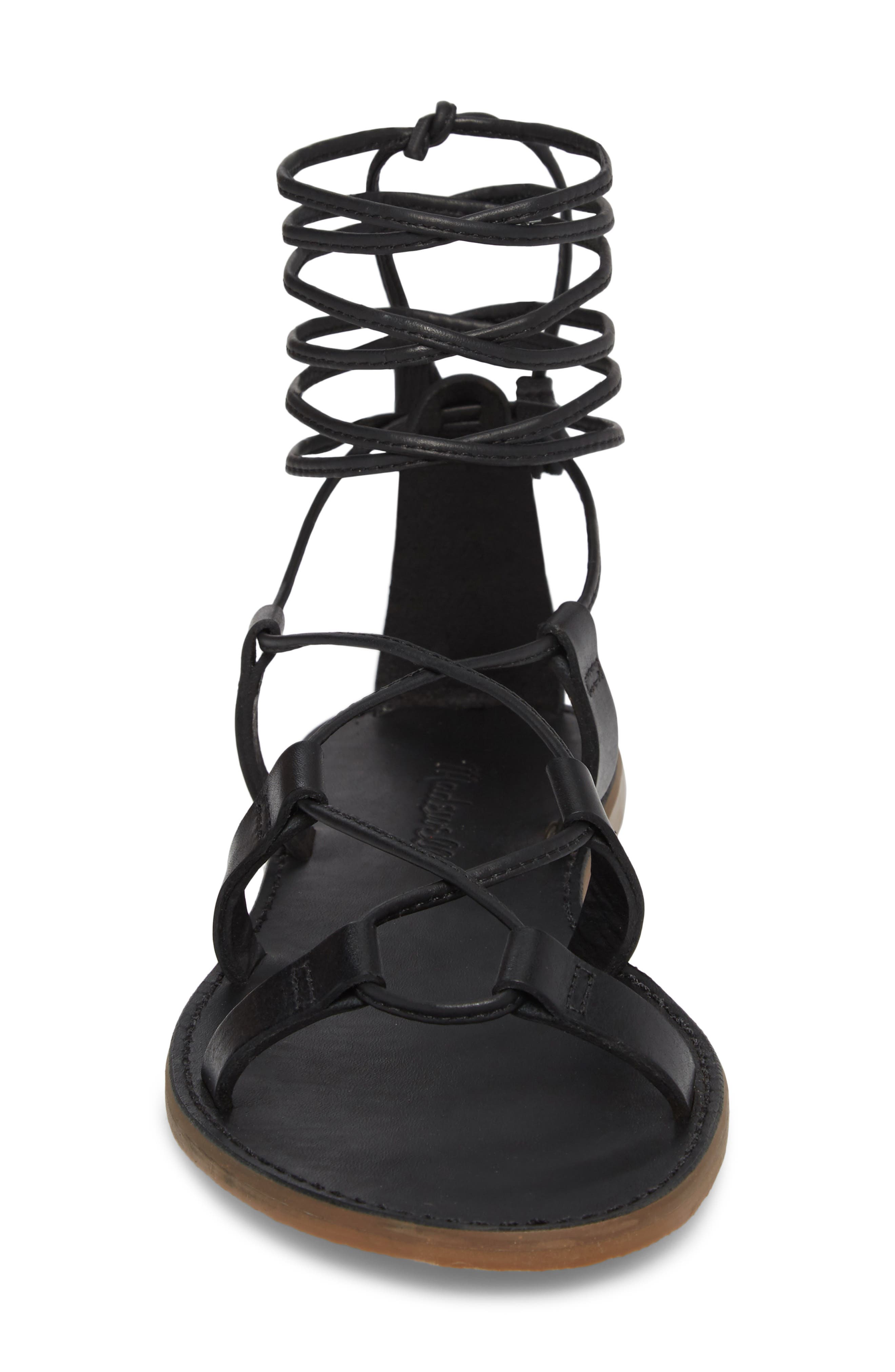 Madewell The Boardwalk Lace-Up Sandal, Alternate, color, 
