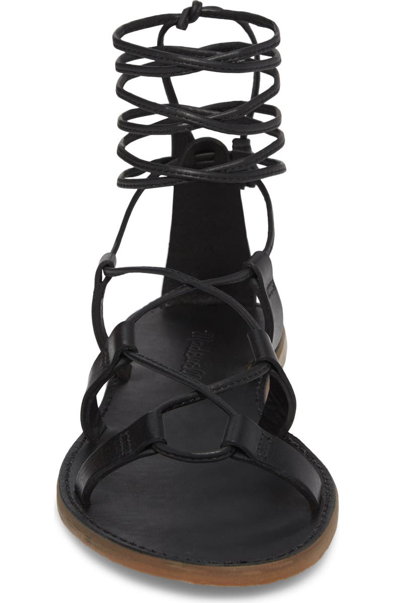 Madewell The Boardwalk Lace-Up Sandal, Alternate, color,