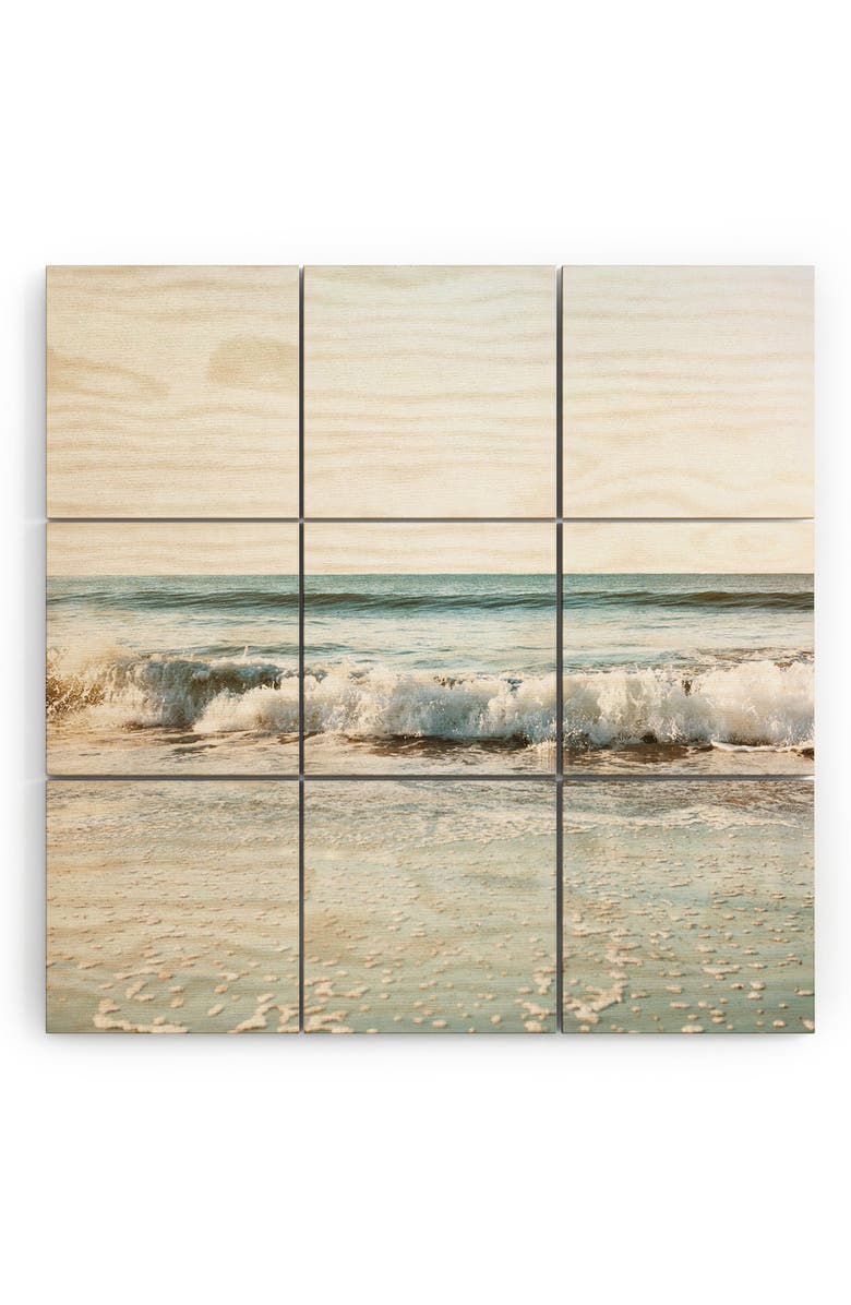 Deny Designs Fade Away 9-Piece Wood Wall Mural, Main, color, 