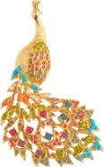 Susan Caplan 1980s Vintage D'Orlan Peacock Brooch