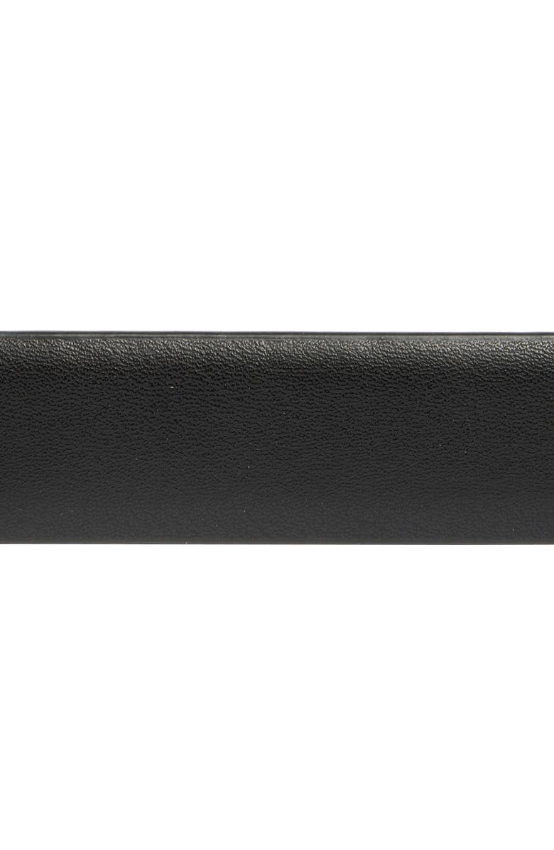 Vince Camuto Skinny Western Buckle Belt, Alternate, color, Black Silver