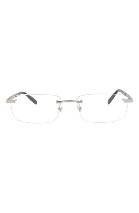 59mm Rimless Rectangular Sunglasses