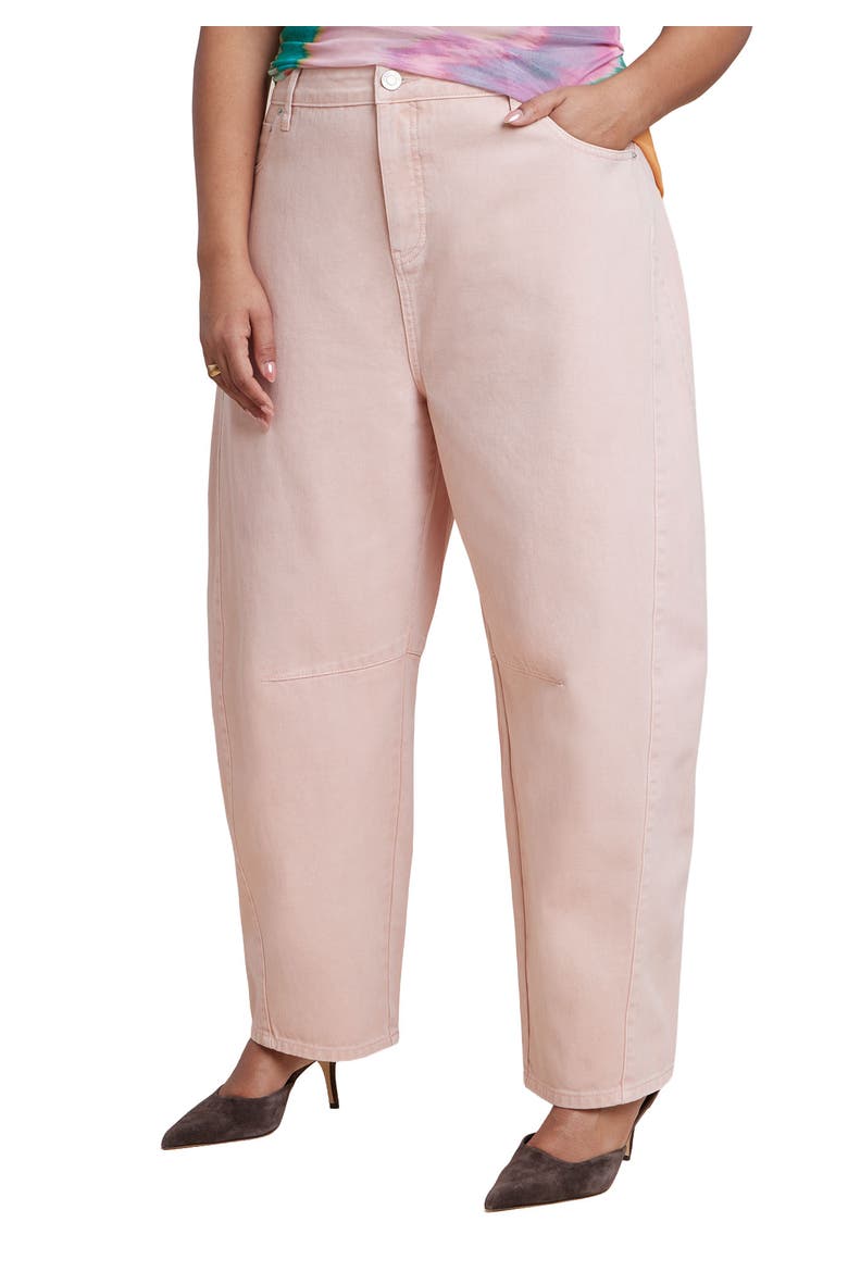 Pink Wash Barrel Leg Jean, Main, color, EVENING SAND