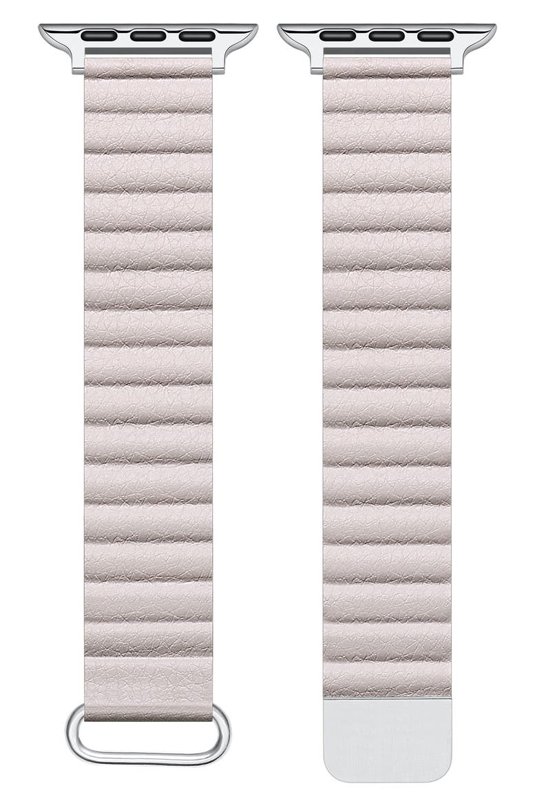 Dakota Faux Leather Apple Watch® Watchband, Main, color, LILAC