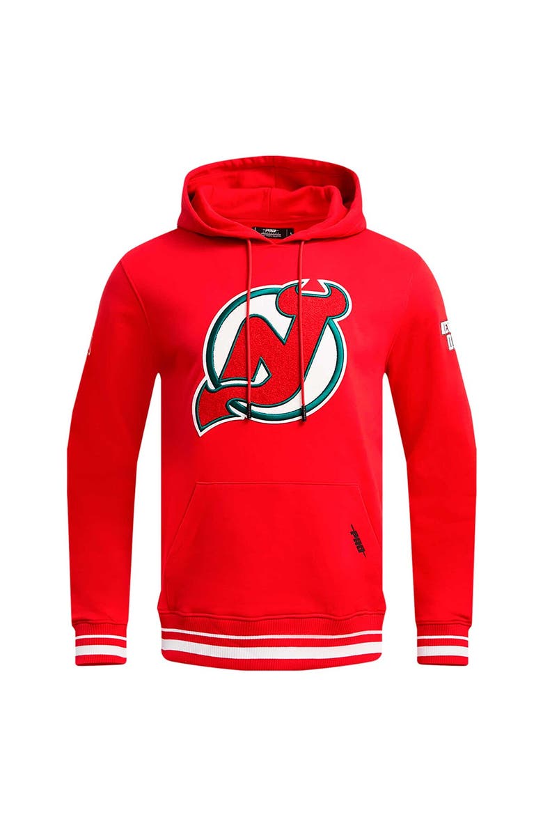 PRO STANDARD Men's Pro Standard Red New Jersey Devils Retro Classic Fleece Pullover Hoodie, Alternate, color, 