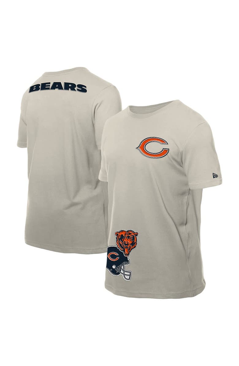 New Era Men's New Era Light Beige Chicago Bears Multi Patch T-Shirt, Main, color, Light Beige