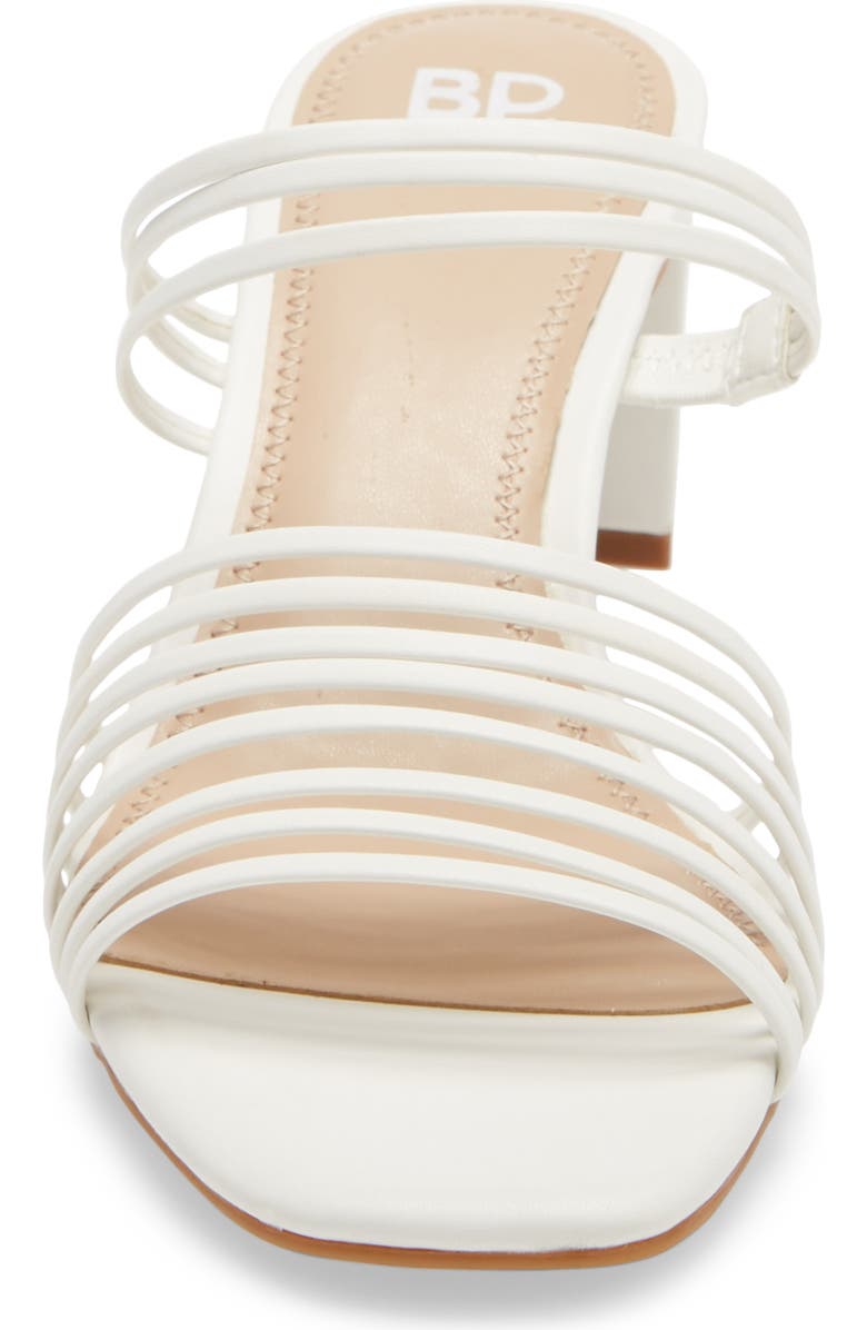 BP. Brittany Strappy Slide Sandal, Alternate, color, White Faux Leather