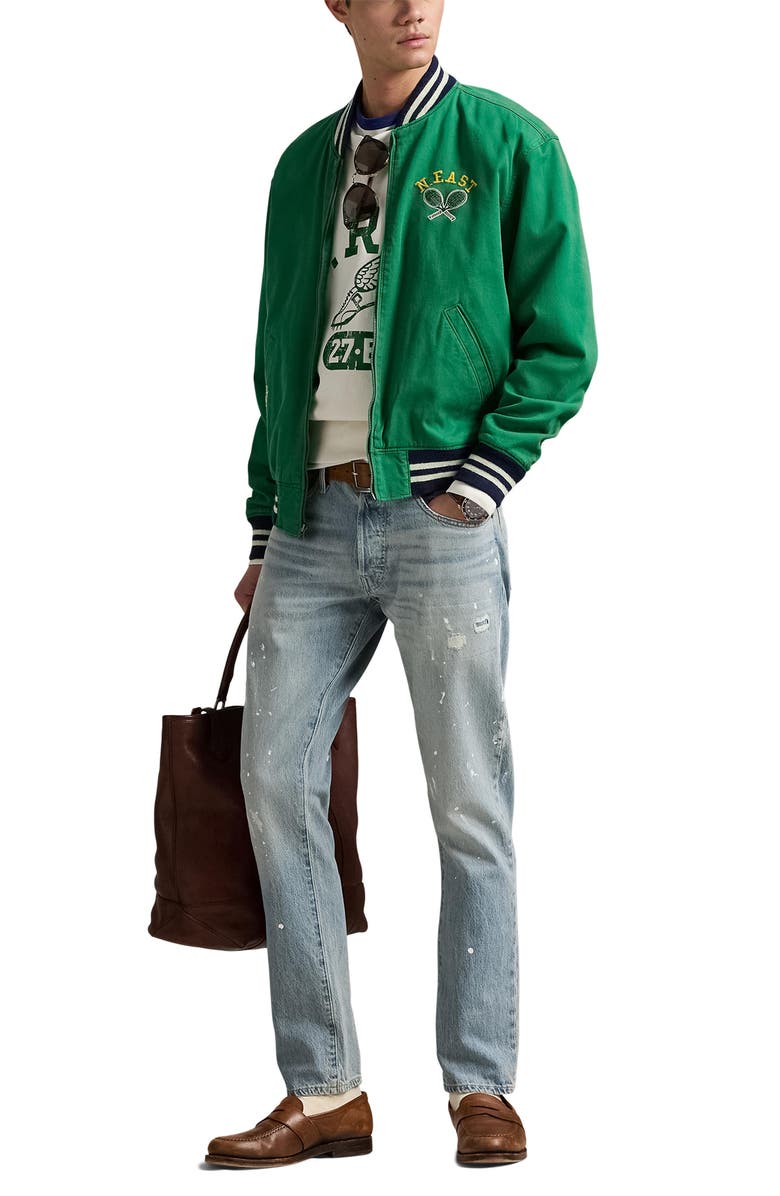 Polo Ralph Lauren Sullivan Distressed Slim Fit Jeans, Alternate, color, Claremont Wash