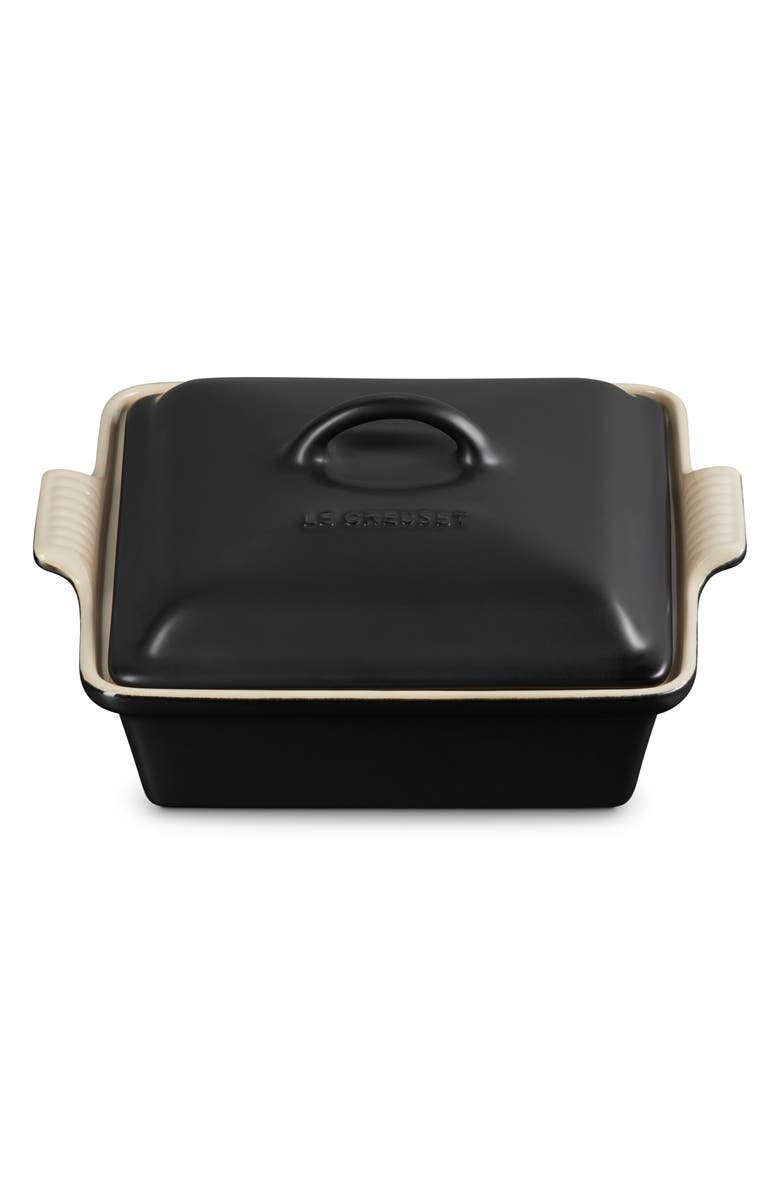 Le Creuset Heritage 2-Quart Covered Square Stoneware Casserole, Alternate, color,