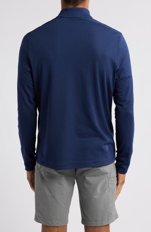 Ten Thousand Over Zip Mock Neck Pullover In Navy
