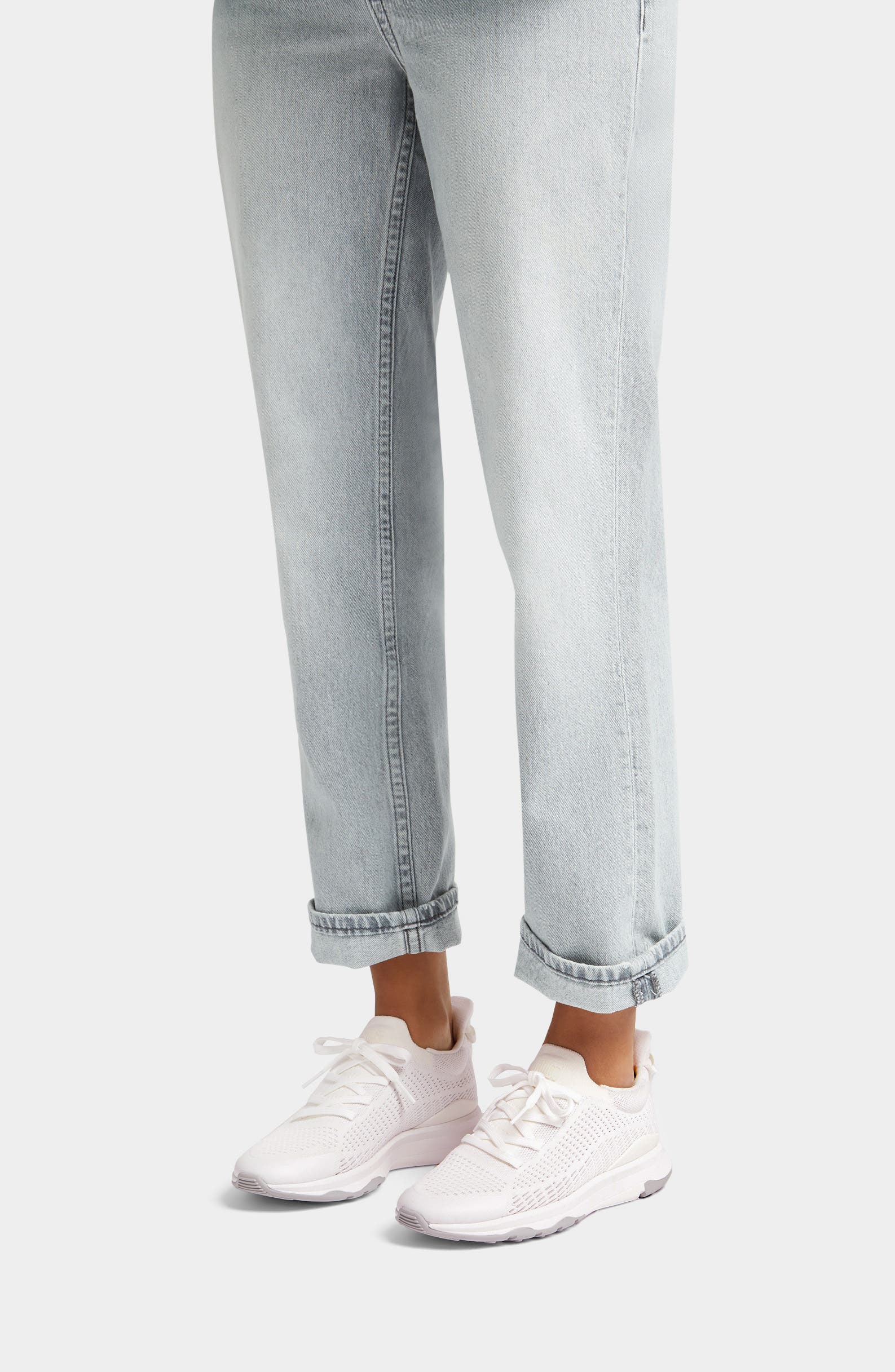 FitFlop Vitamin Knit Sport Sneaker, Alternate, color, Urban White/ Tiptoe Grey