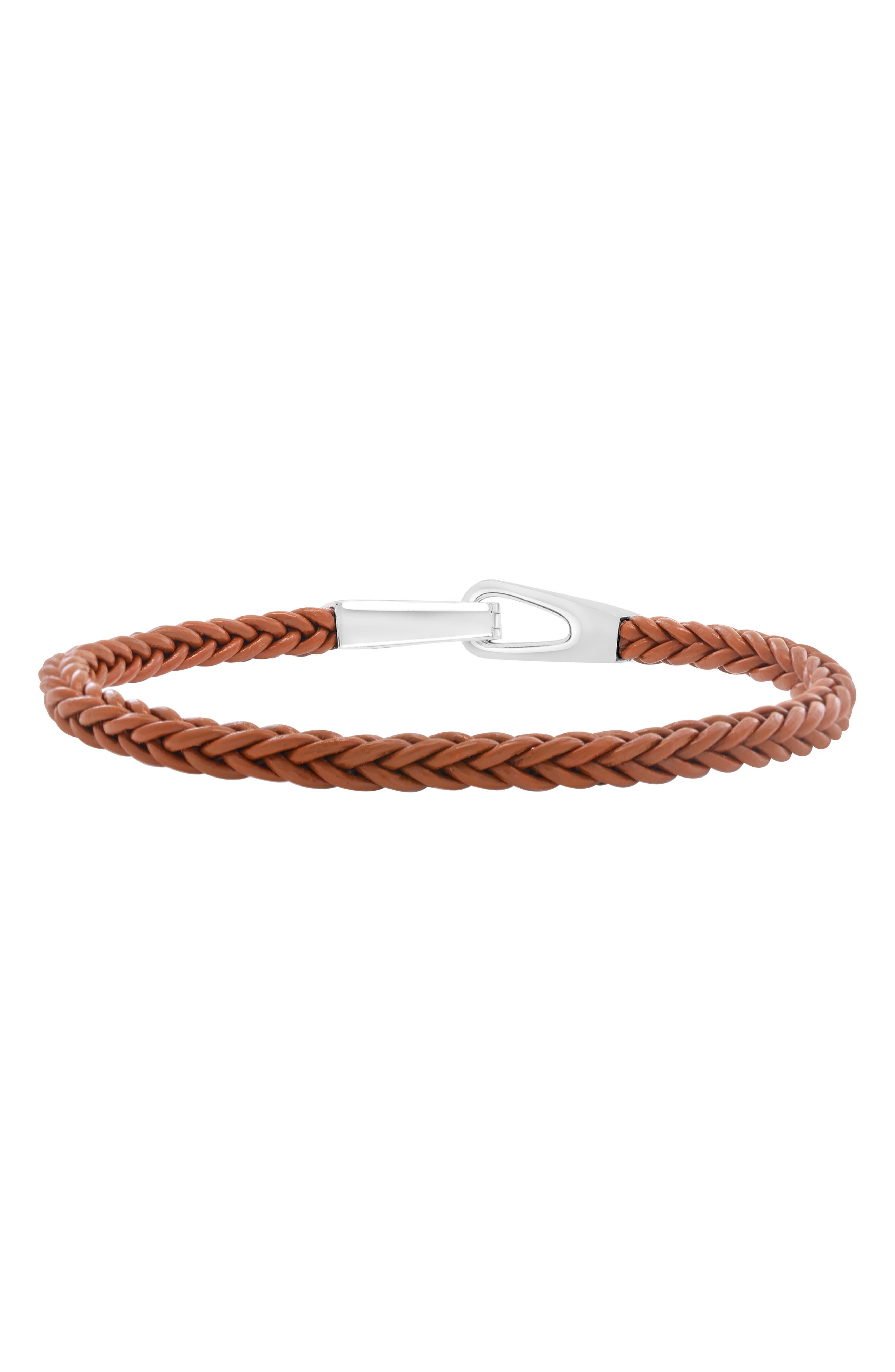 EFFY Sterling Silver & Leather Bracelet