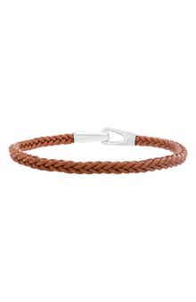 Sterling Silver & Leather Bracelet