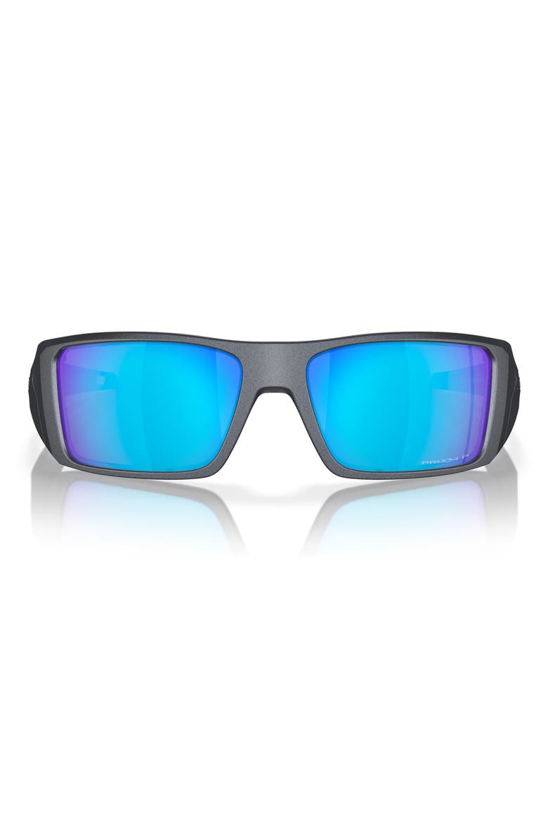 Heliostat 61mm Prizm™ Polarized Rectangular Sunglasses, Main, color, SAPPHIRE