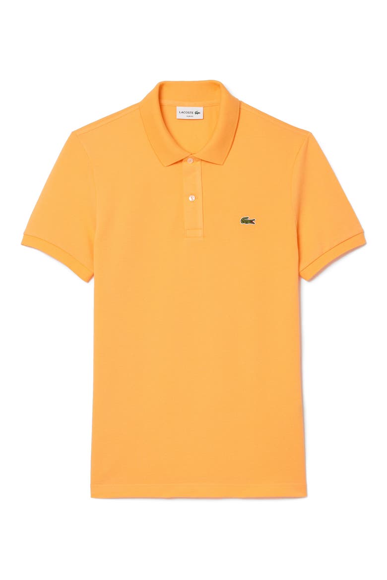 Slim Fit Piqué Polo, Alternate, color, ZINNIA