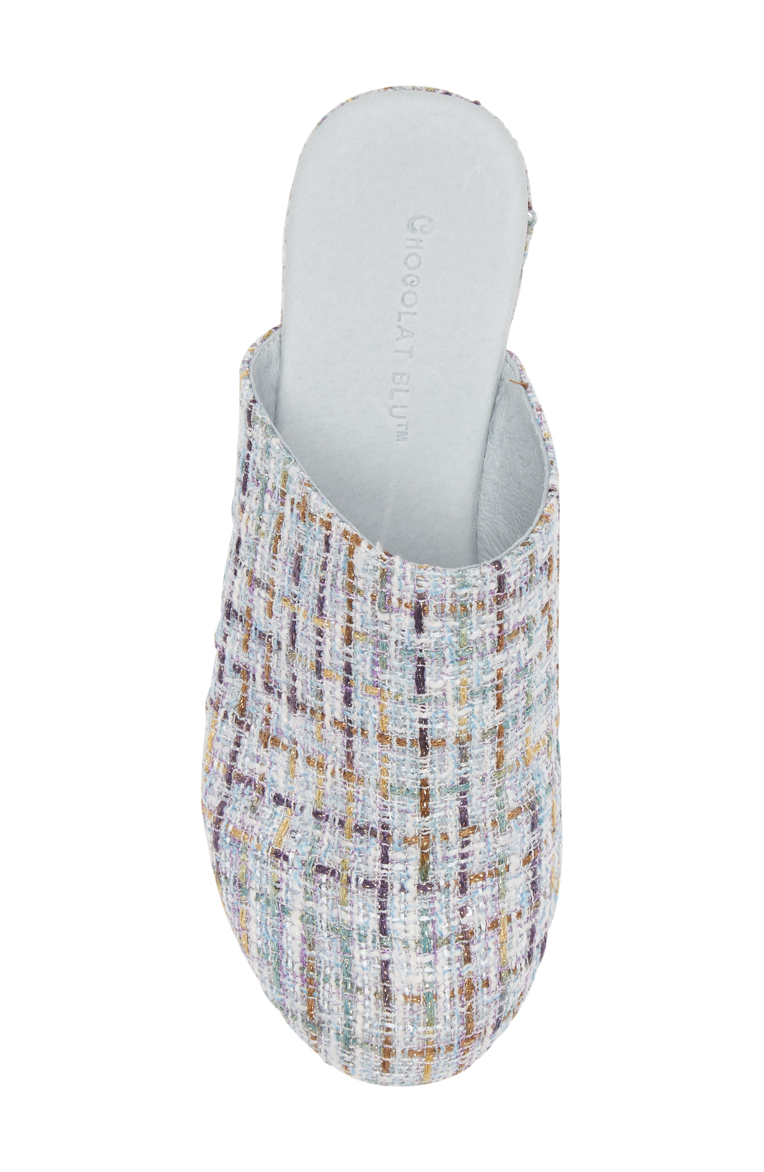 Chocolat Blu Gertie Platform Clog, Alternate, color, Blue Multi Tweed