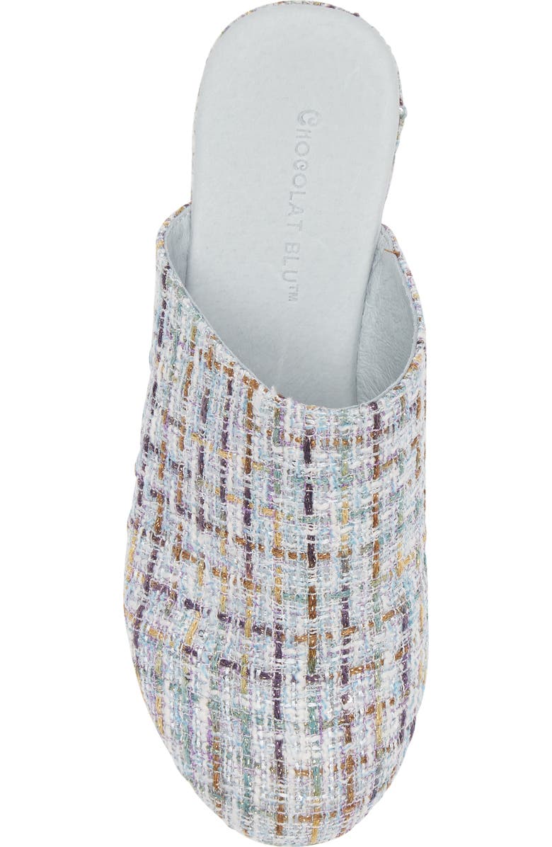 Chocolat Blu Gertie Platform Clog, Alternate, color, Blue Multi Tweed