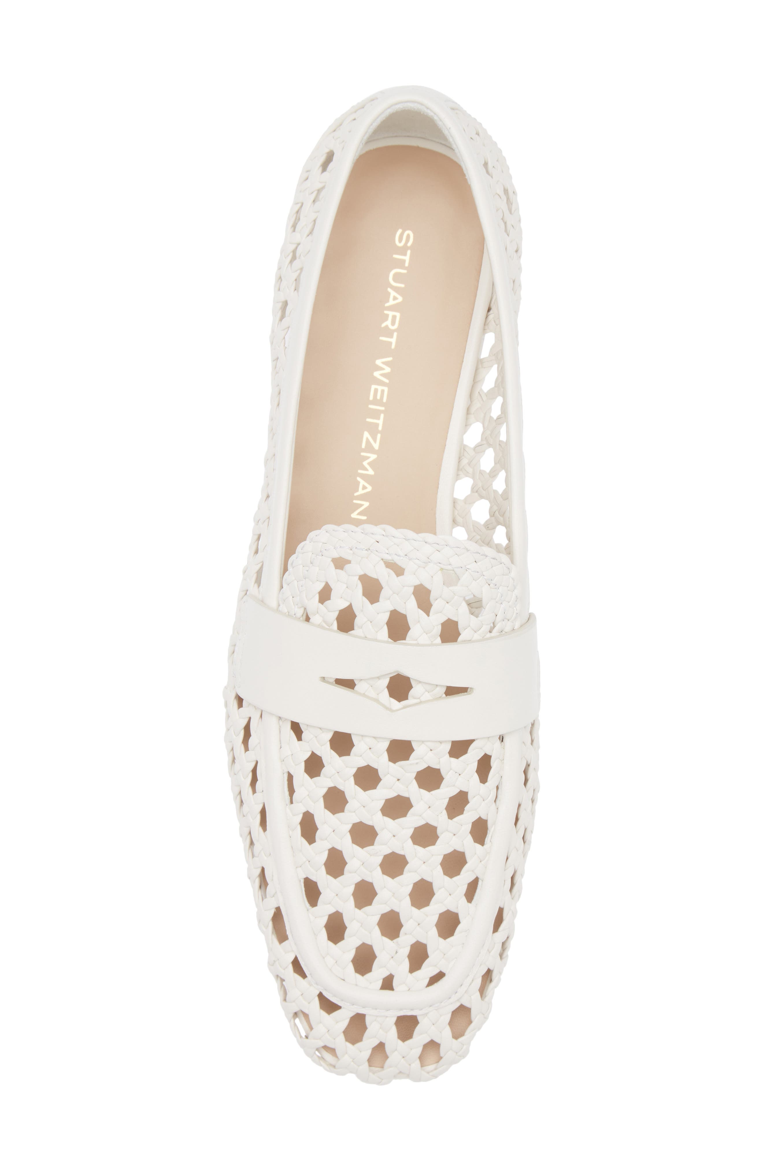 Stuart Weitzman Thea Penny Loafer, Alternate, color, Cream