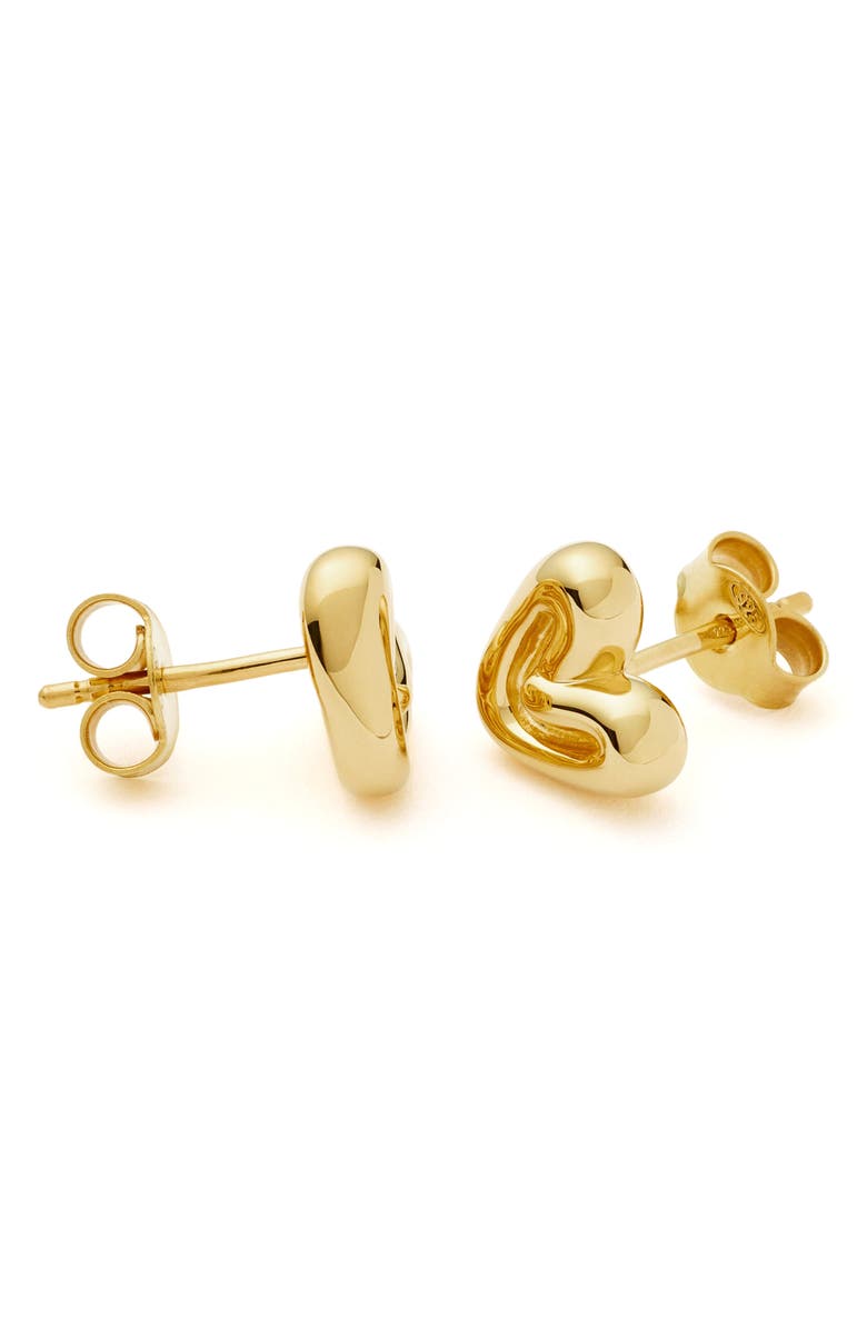 Missoma Mini Puffy Heart Stud Earrings, Alternate, color, 