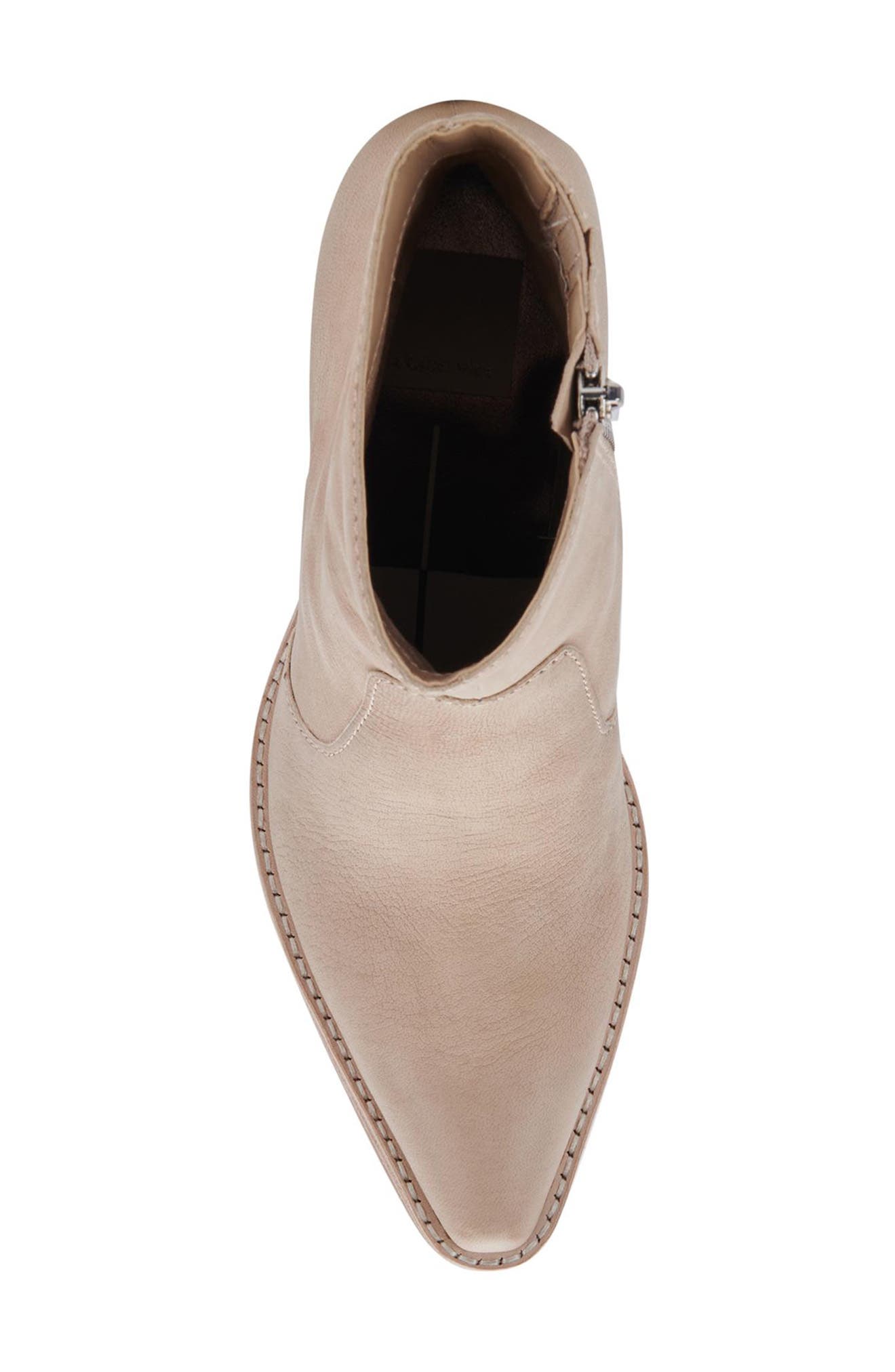 Dolce Vita Volli Pointed Toe Bootie, Alternate, color, Dune Nubuck