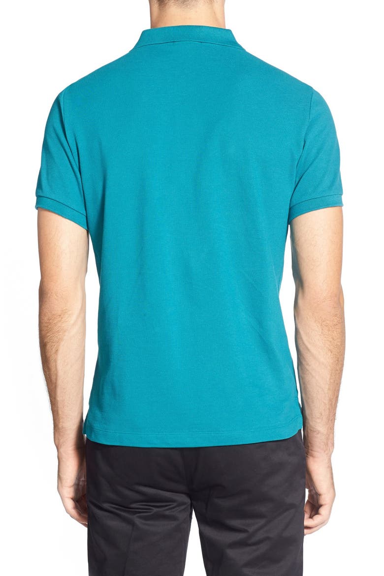 Brit Modern Fit Piqué Polo, Alternate, color, VIBRANT TEAL