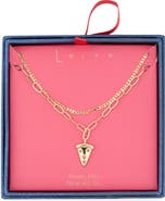 Leith Layered Pizza Pendant Necklace