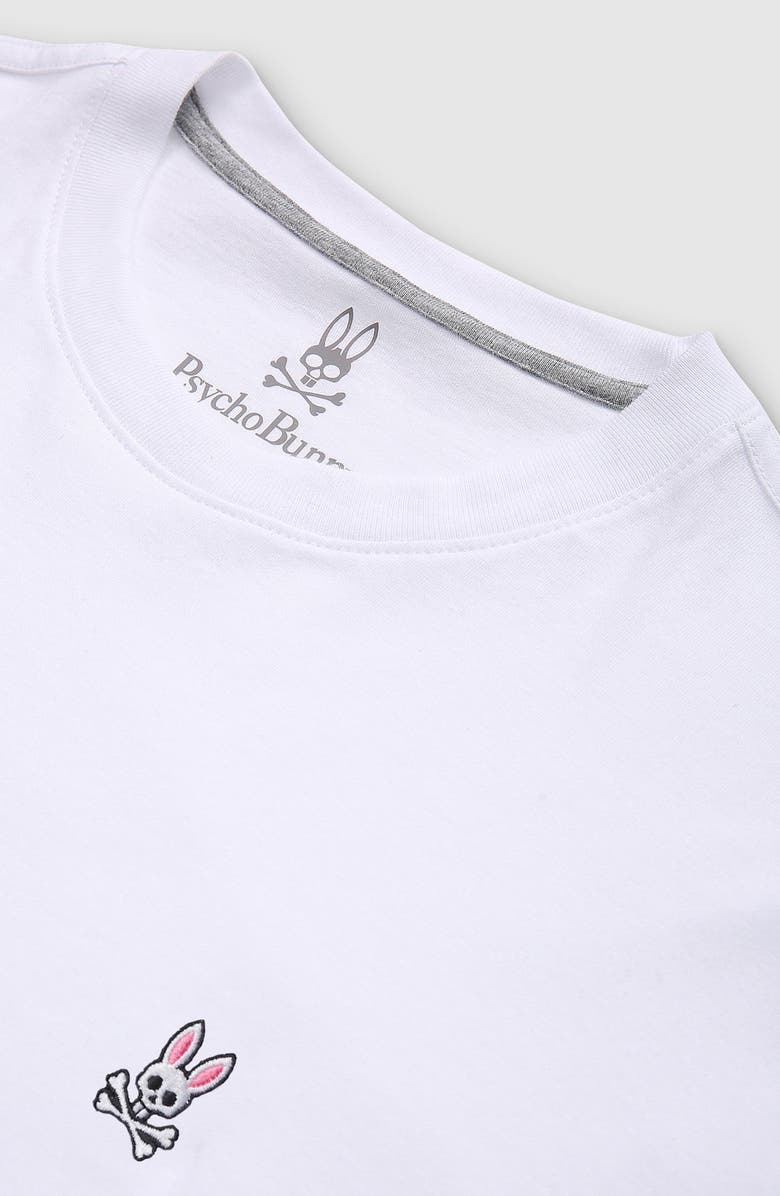 Psycho Bunny Classic Crewneck T-Shirt, Alternate, color, White