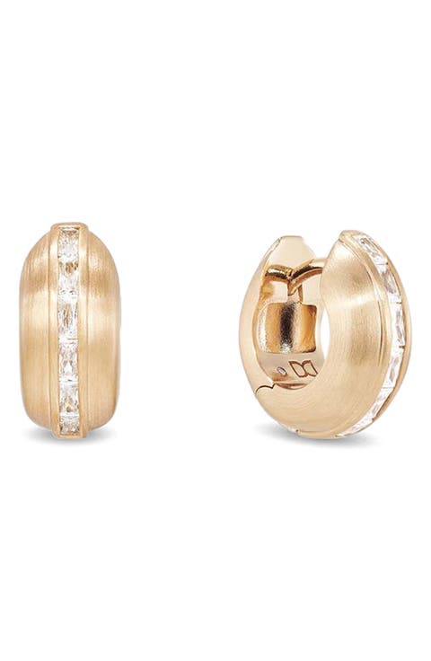 Gemma Huggie Hoop Earrings