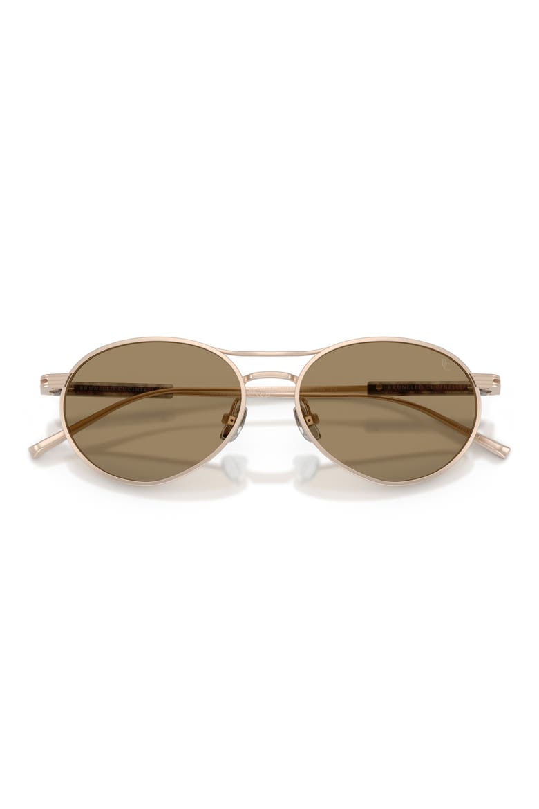 54mm Oval Sunglasses, Alternate, color, ROSE GOLD
