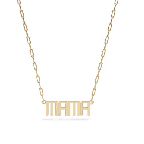The Signature Mama Nameplate Necklace