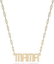 Leni James The Signature Mama Nameplate Necklace