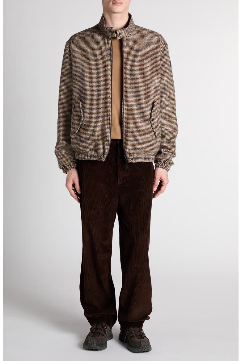 Ebrodel Wool Blend Jacket, Main, color, BROWN GEOMETRIC