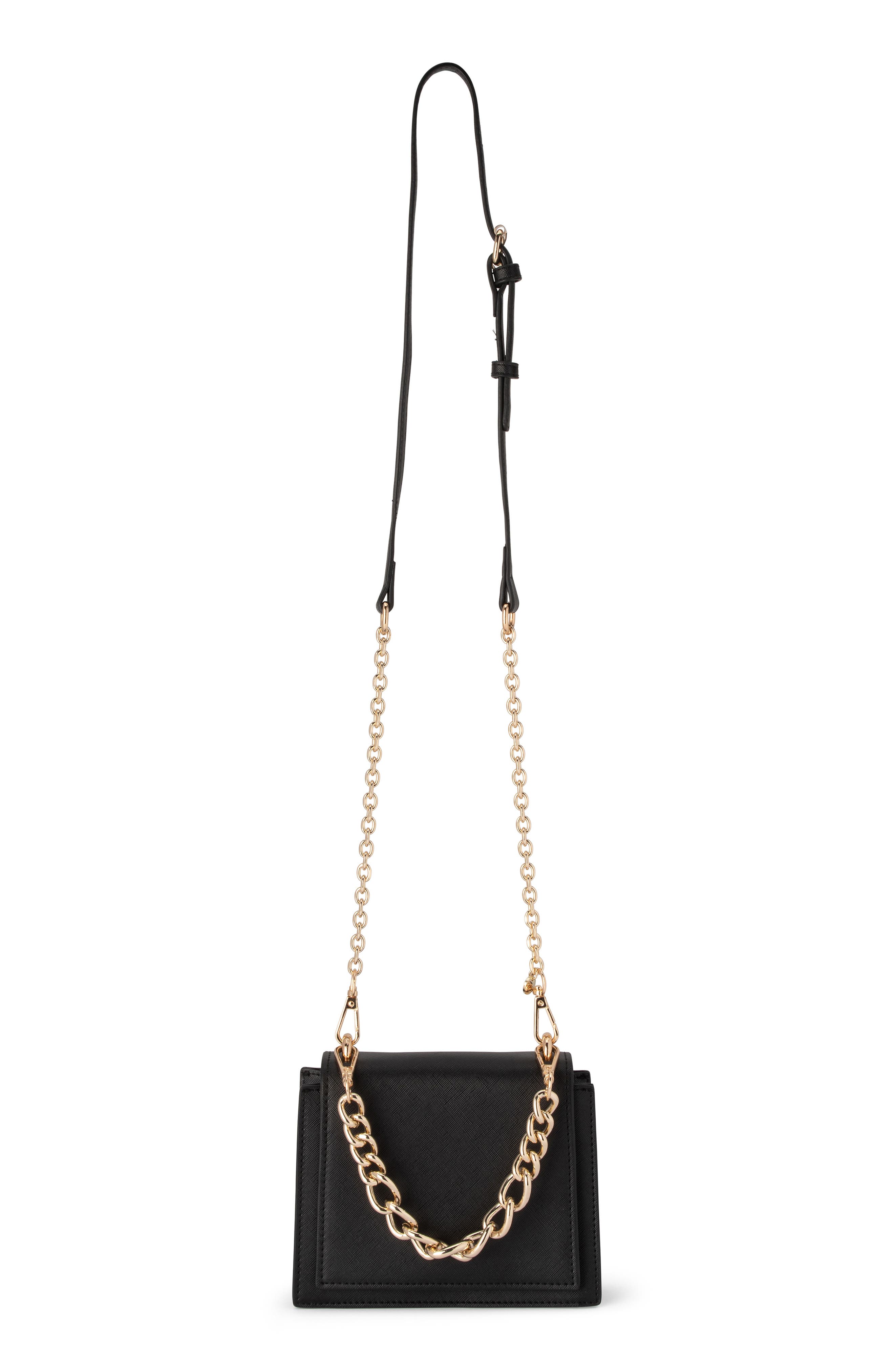 Olga Berg Katie Top Handle Bag, Alternate, color, Black