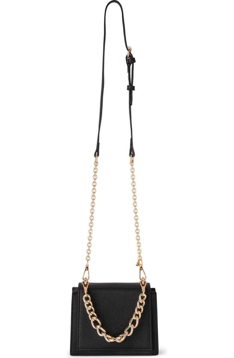 Olga Berg Katie Top Handle Bag, Alternate, color, Black