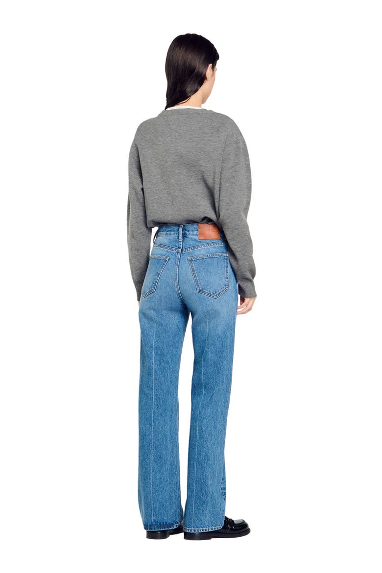 Curb chain jeans, Alternate, color, Blue jean