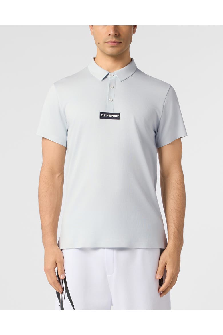 Pique Polo T-Shirt Scratch Men, Main, color, lightblue