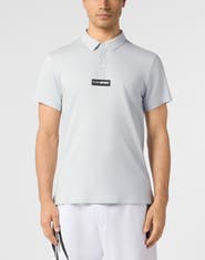 PLEIN SPORT Pique Polo T-Shirt Scratch Men