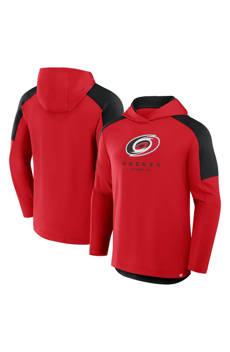 FANATICS Men's Fanatics Red Carolina Hurricanes Meta Game Transitional Pullover Hoodie, Alternate, color, Red