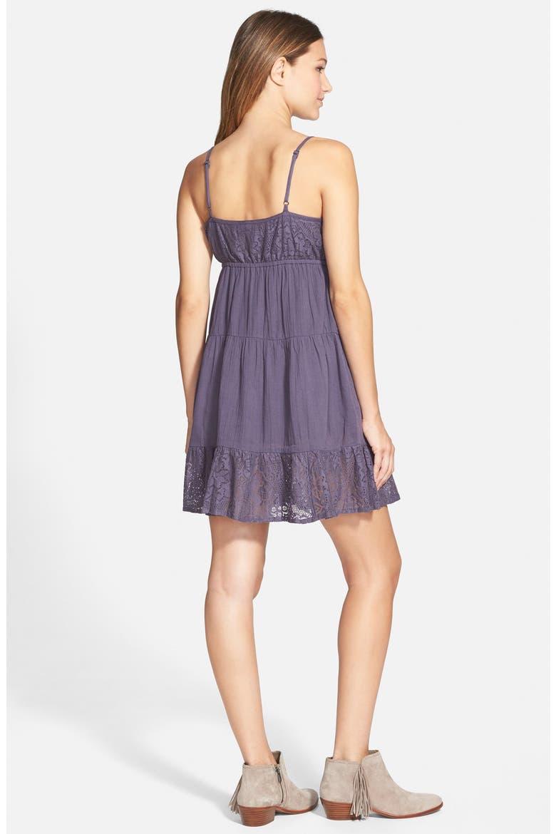 'Dreamweave' Babydoll Dress, Alternate, color, INDIGO